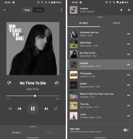 Youtube音楽インターフェース