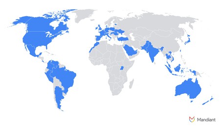 Lista de países afetados por trabalhadores de TI norte-coreanos