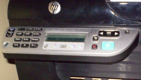 Panel de control de HP 4500 G510n-z