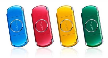 Cuatro nuevos colores para PSP