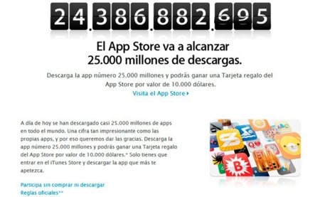 La App Store se acerca a las 25.000 millones de descargas