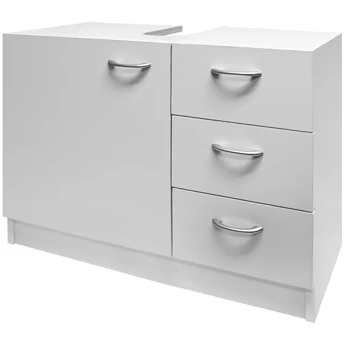 Casaria Mueble Bajo Lavabo Armario Baño 63x54x30cm Blanco