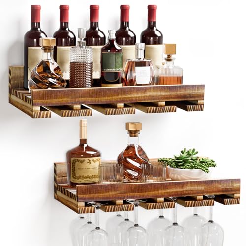 Yorbay Botellero Pared Madera