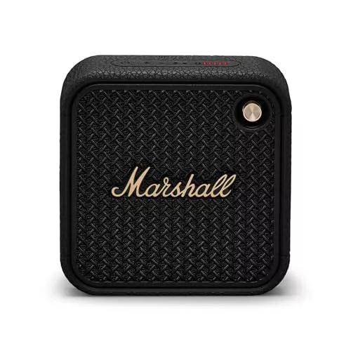 Marshall Willen II Altavoces inalámbricos Bluetooth 17 Horas de reproducción IP67 Carga rápida a Prueba de Agua - Negro y latón