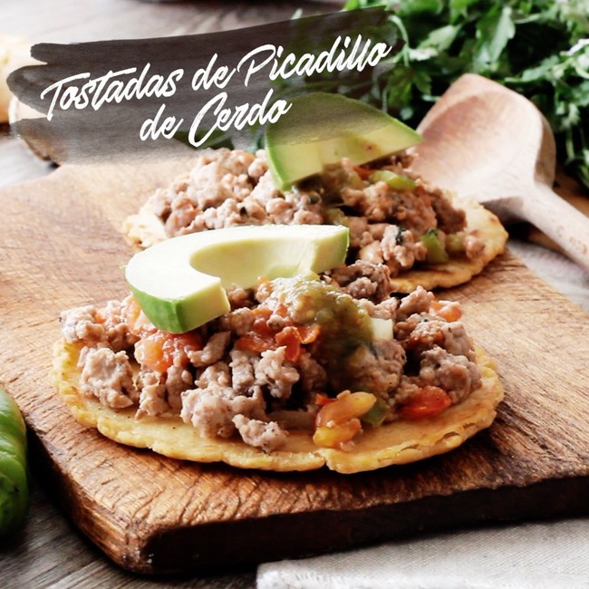Tostas de picadillo