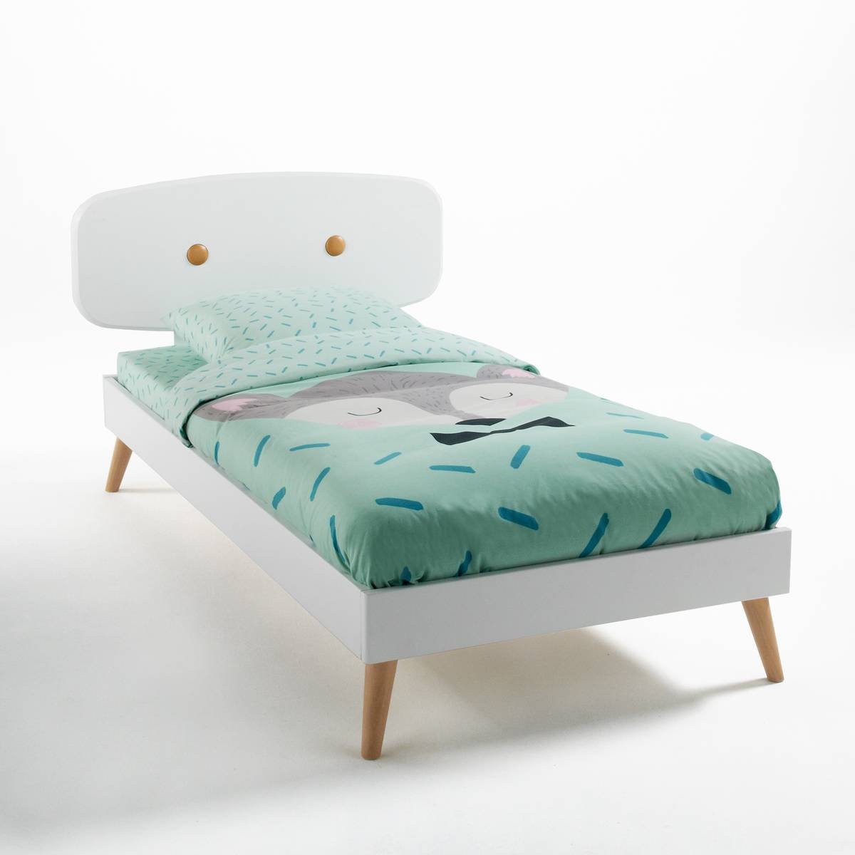 Cama infantil con somier, una cama de inspiración escandinava