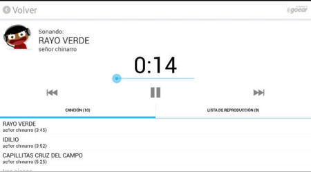 Búsquedas de música con Sherpa