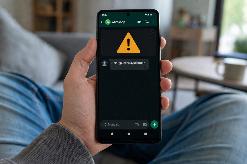 Un desconocido te escribe por WhatsApp pidiendo dinero urgente. Antes de que piques, la aplicación ya lo ha visto venir