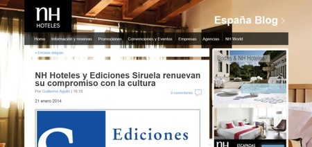 NH Hoteles y Ediciones Siruela regalan libros a sus clientes
