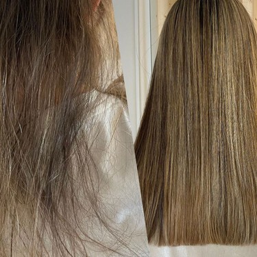 Mi pelo cambió por completo después del embarazo y la nanoplastia ha hecho que vuelva a ser el de antes