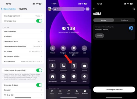 eSIM incluida en algunas suscripciones de Revolut