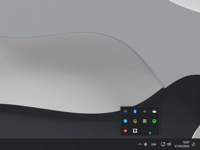 bandeja sistema windows 11