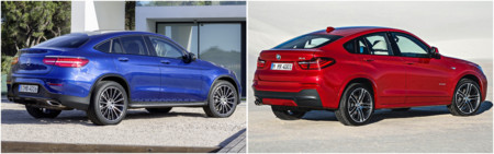 Mercedes-Benz GLC Coupé vs BMW X4: comparativa visual