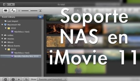 Cómo activar soporte NAS en iMovie 11