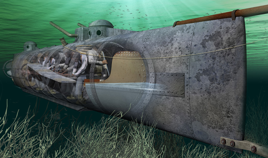 hunley submarine second sinking hunley submarine second sinking