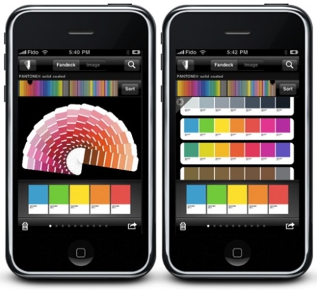 myPANTONE, lleva tus tablas de color pantone en tu bolsillo