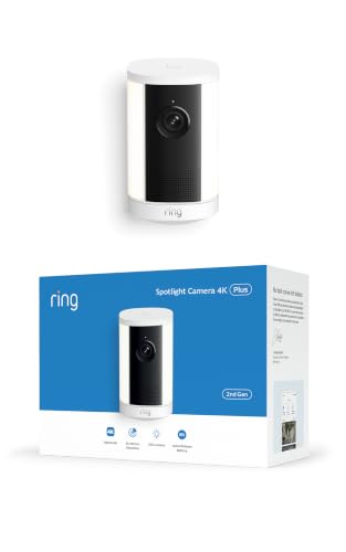Ring Cámara 4K Plus con luces (Spotlight Camera 4K Plus, última generación)
