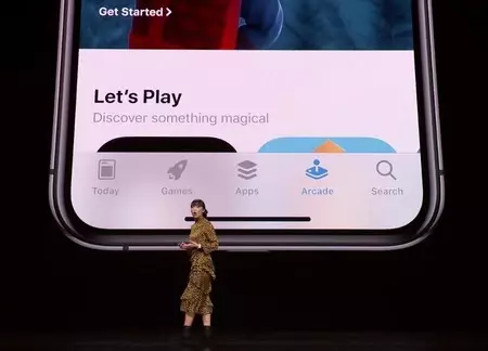 Apple Storeのアーケードセクション