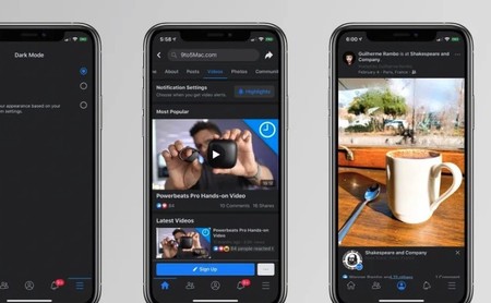 Así es el modo oscuro de Facebook para iPhone y iPad: filtradas capturas de pantalla que anticipan su llegada