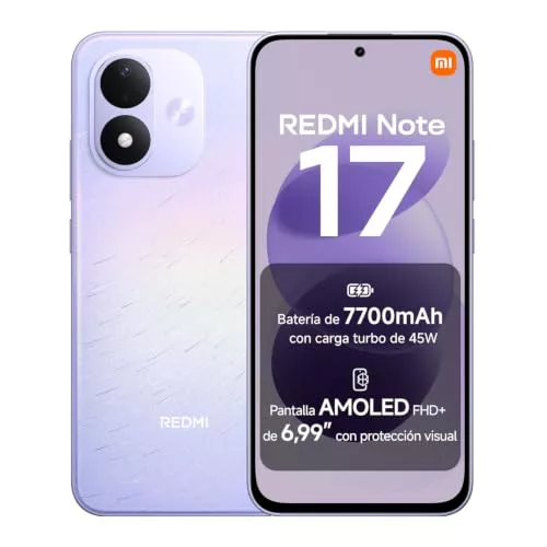 REDMI Note 17, Smartphone 6+256GB, Morado Celestial, batería de 7700mAh