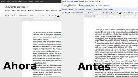 Google Docs aplica el nuevo diseño a la interfaz de edición