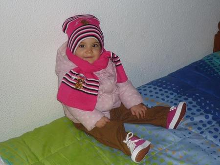 La foto de tu bebé: Laura muy abrigadita