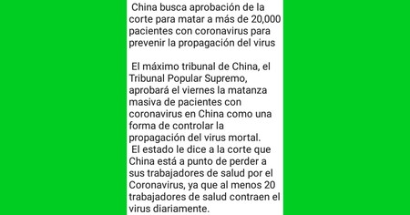 No hay matanzas programadas en China