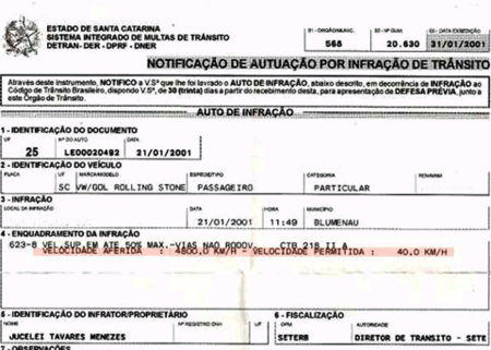 Multa brasileña
