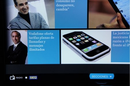 Vemos la aplicación Radio en la esquina inferior izquierda