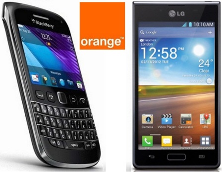 Precios LG Optimus L7 y Blackberry Bold 9790 con Orange