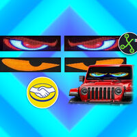 Como las viste en TikTok: los ojos LED para que tu auto parezca Rayo McQueen están en Mercado Libre