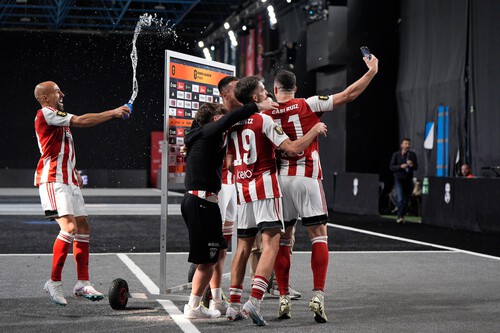 Aniquiladores celebrando su pase directo a la Final Four