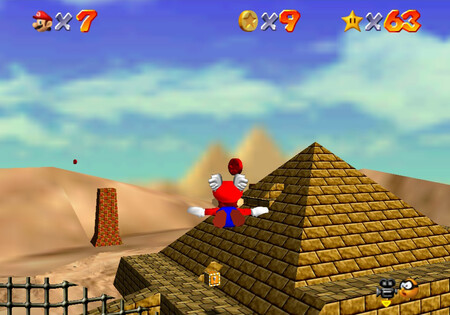 Super Mario 64: cómo conseguir la estrella Free Flying for 8 Red Coins de Shifting Sand Land