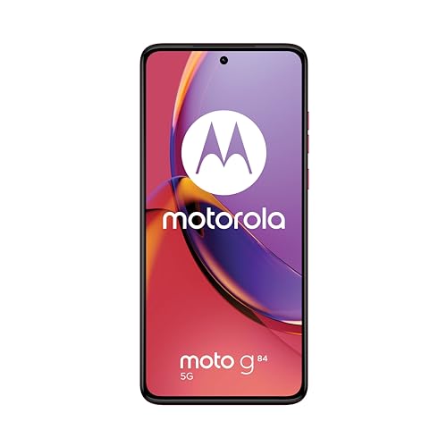 Moto g84, 12/256 GB, Pantalla 6.5" pOLED, Sistema de cámara de 50MP, iOS, Audio Dolby Atmos®, Android 13, batería 5000 mAh, Snapdragon® 695, Dual SIM, Viva Magenta, (Versión ES/PT)
