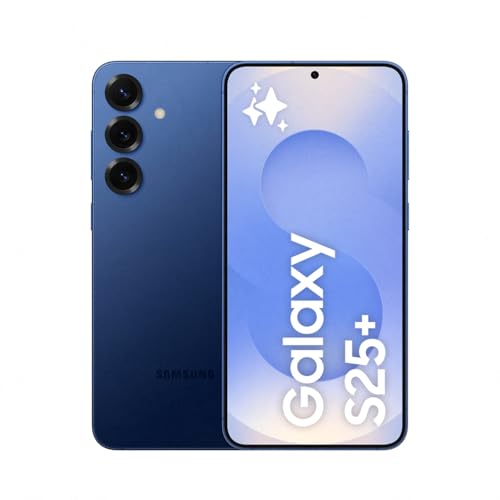 Samsung Galaxy S25+ 512GB Teléfono Móvil con IA, Galaxy AI, 12GB RAM, Cámara 50MP, Dual SIM, IP68, Garantía del Fabricante 3 Años + 1 Año Extra, Color Azul Marino (Versión Española)