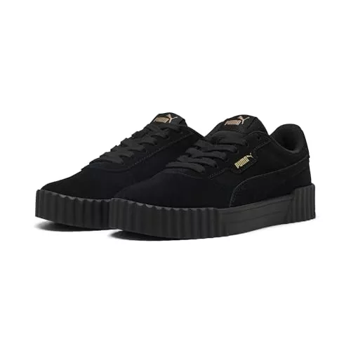 PUMA Zapatillas de Ante Carina 3.0 Mujer 37, Black Gold