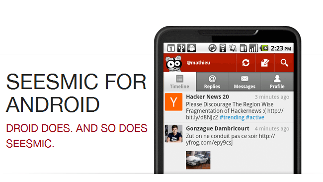Seesmic for Android se actualiza y añade soporte para Facebook