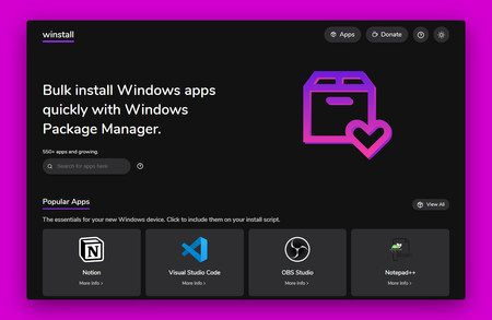 Winstall se perfila cada vez más como la mejor forma de instalar apps para Windows 10 rápido y en lote