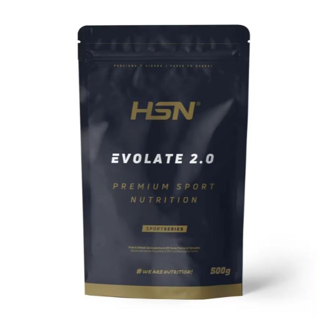 Aislado de Proteína de Suero de HSN Evolate 2.0 | 500 g = 16 Tomas por Envase | Whey Protein Isolate CFM + Enzimas Digestivas | No-GMO, Vegetariano, Sin Gluten ni Soja | No incluye dosificador
