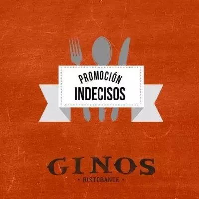 Vuelve la promoción para indecisos de tus cenas en Ginos 
