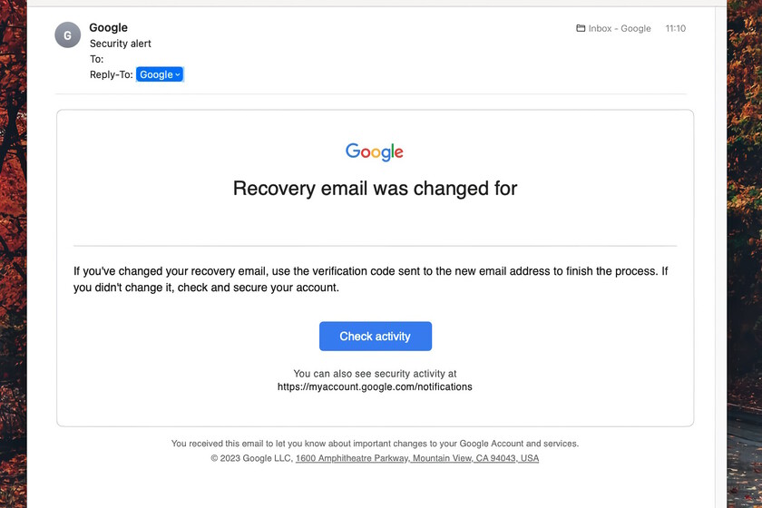 Mucho cuidado si recibes una alerta de seguridad de Google cómo esta ...