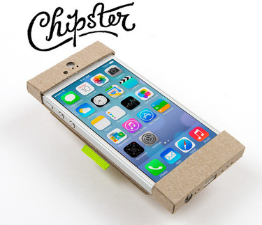 Chipster, una funda de cartón reciclado para el iPhone más hipster y ecológico 
