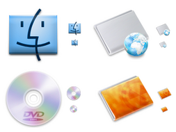 Iconos NOD "inspirados" en los que incluye Mac OS X