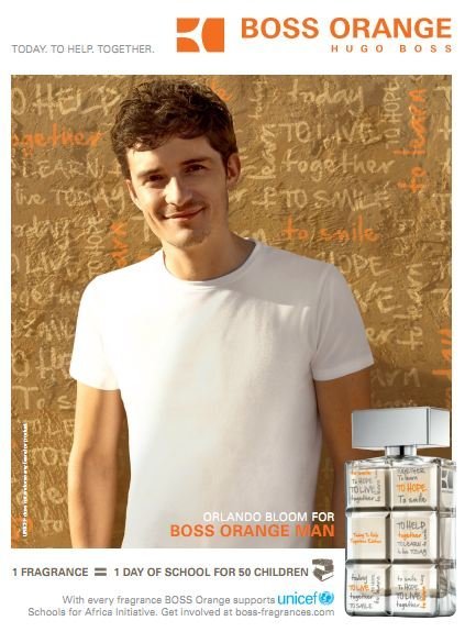'Help together', un perfume con mensaje por Boss Orange más Unicef
