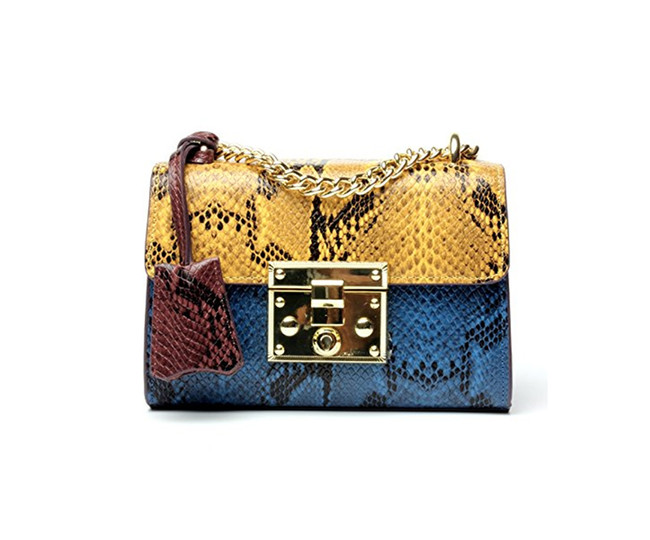 Segater Mujer 3D Multicolor Flores Tote Monedero Vaca Cuero