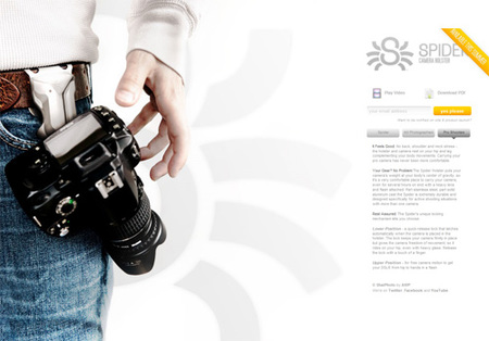 Spider Camera Holster, cuélgate la cámara
