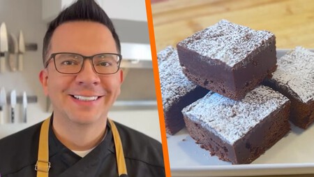 Cómo hacer brownies con cacao a baño María con la receta del chef José Ramón Castillo