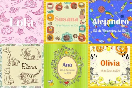Cuadros con el nombre del niño para la habitación infantil