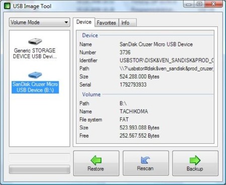 USB Image Tool, crea copias de tus discos USB