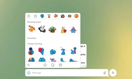 Telegram WebK のステッカー